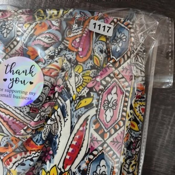 Emery Rose Multicolor Paisley Print Long Sleeve Boho XXL Lightweight artsy Top - Picture 8 of 8